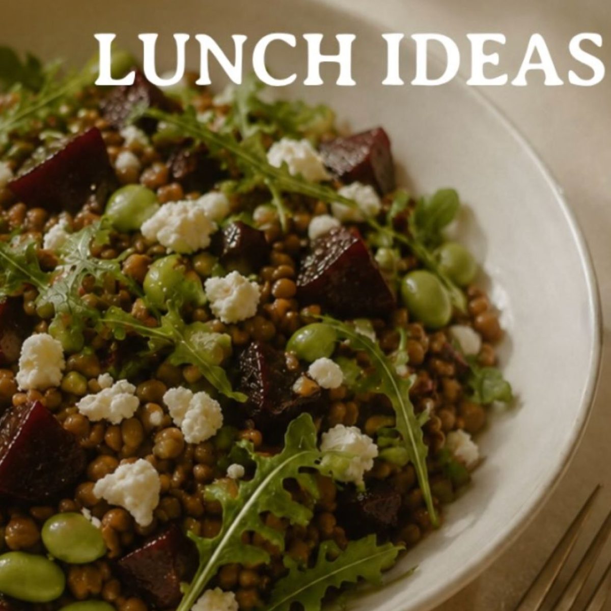 lentil beetroot salad
